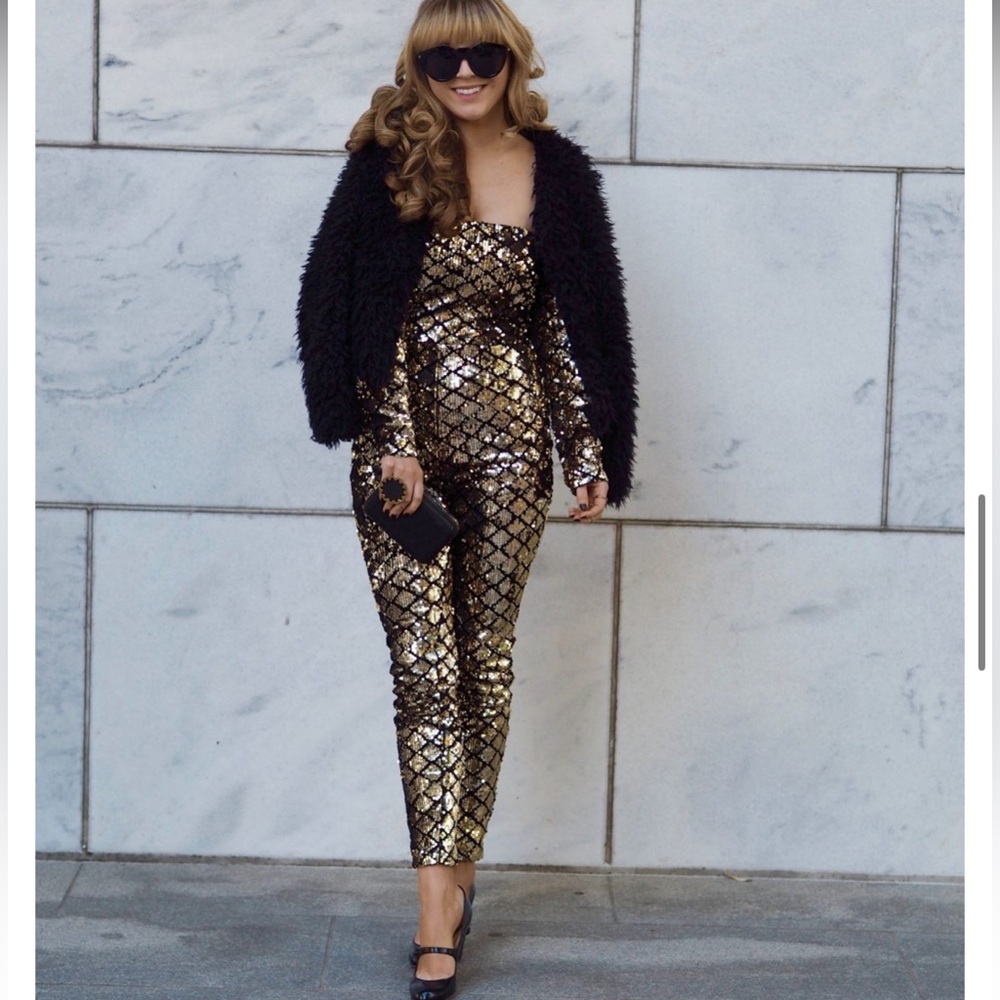 forever 21 sequin jumpsuit